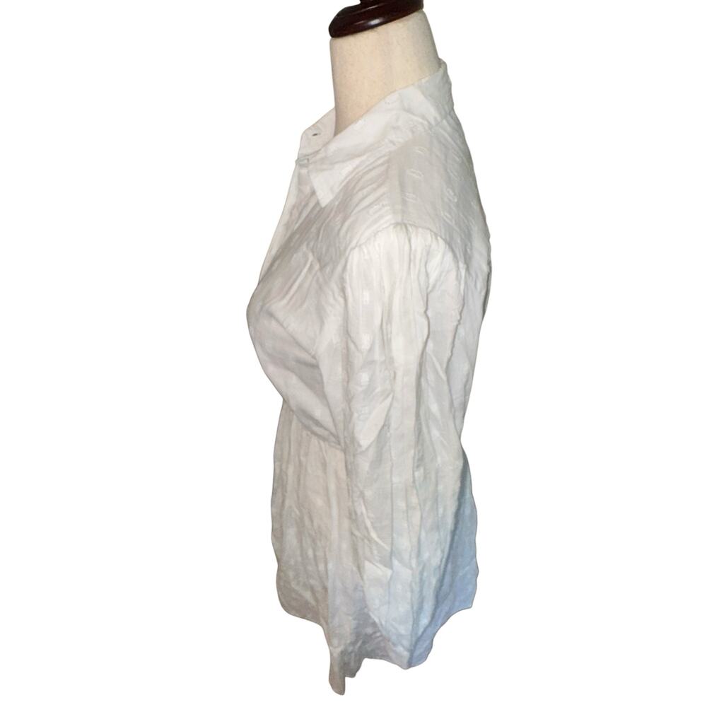 Sim & Sam long sleeve white eyelet dress size M - Picture 5 of 8